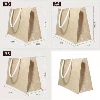 China Eco-Friendly Reusable Canvas Tote Jute Shopping Bag Customizable Tote Jute Bag 100% Outlet Factory Hot Sale Eco-Friendly/Lightweight/Cheap Canvas Totes for sale