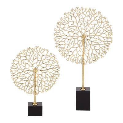 China Gold centerpieces table decoration home traditional luxury home to wedding table decoration for sale