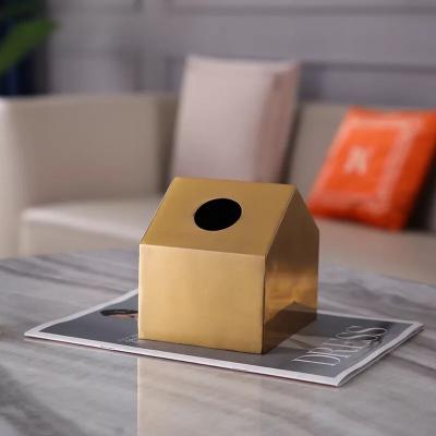 China Traditional Luxury Cheap Square Tissue Box Lid Large Capacity Rectangular Tissue Box for sale