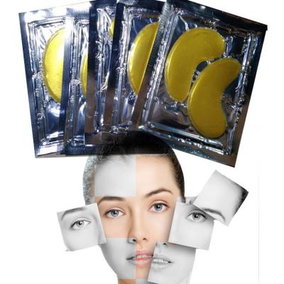 China Anti-wrinkle Crystal Collagen Eye Mask Gel Eye Patches For Eyes Care Dark Circles Remove Gold Mask for sale