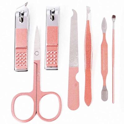 China Eco-freindly 7 Colors Manicure And Pedicure Case 12 Pcs Pedicure Set Leather Nail Toe Care for sale