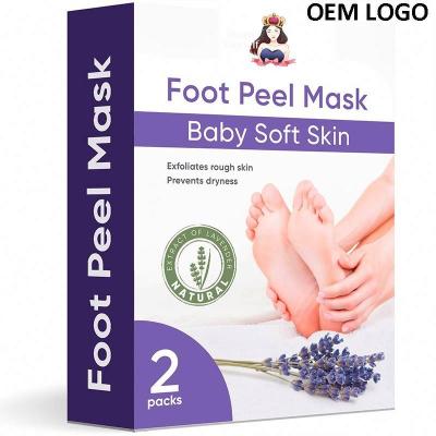 China Foot Foot Care For Dry Feet 6pk Sachets Exfoliating Aloe Vera Moisturizing And Exfoliating Foot Mask for sale