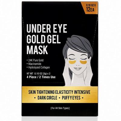 China Anti-wrinkle eye masks under eye bags treatment men and private label wrinkle 24k gold collagen eye mask 24k gold collagen eye mask woman the anti for sale