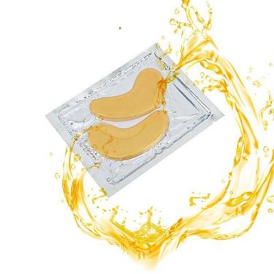 China Private Label 24k Crystal Gold Anti-Puffiness Collagen Eye Mask for sale