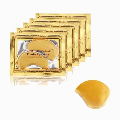 China Anti-puffiness collagen moisturizing 24K GOLD EYE MASK gel pads 20 pairs under hyaluronic eye mask anti aging for sale