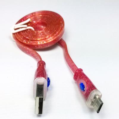 China Free sample high quality colorful  mirco usb cable charge cable for mobile phone， RoHS for sale