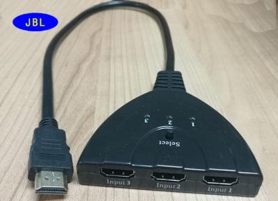 China High Quality Hdmi switch input output / 3 in 1 out for hdmi switch convert with Pigtail Cable for sale