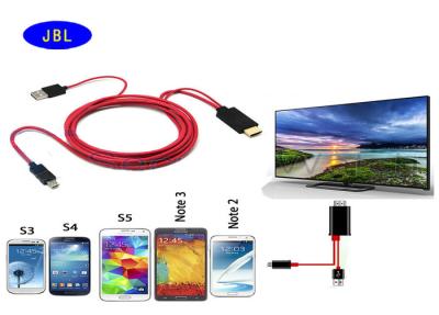 China MHL Micro USB to HDMI 1080P Adapter cable for Samsung Galaxy S2S3S4S5 Note 2 3 for sale