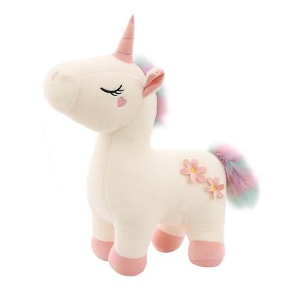 China New Fantasy Rainbow Unicorn Stuffed Toy Anime Cartoon Baby Girl Heart Beast Doll Cute Birthday Gift for sale