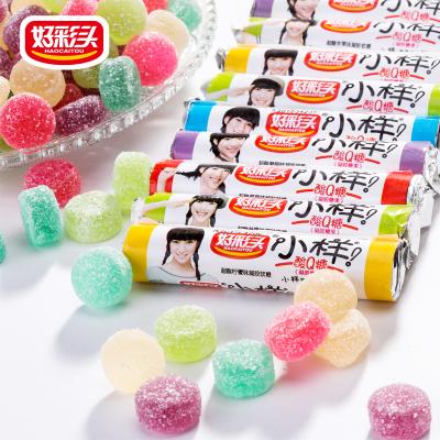 China Natural Gummies Square Jelly Candy Tastes Chewy Healthy Multi-flavored Food Snacks for sale