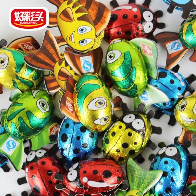 China Fish shape chocolate, chocolate shaped animal, piece of chocolate candy for sale