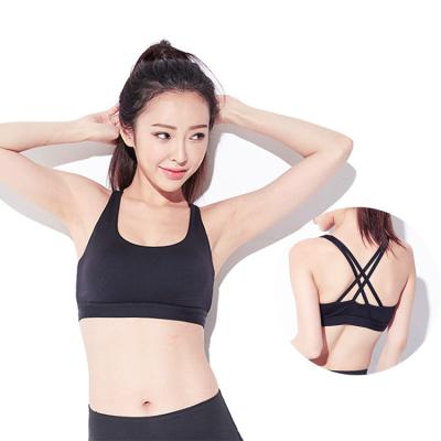 China Women Fitness Yoga Tube Sports Bra Nerd Sports Bra High Back High Support Running Quick Dry Breathable Backless Sports Bra for sale