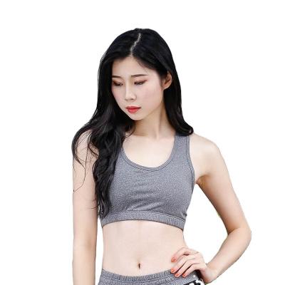 China Women Yoga Tube Sports Bra Nerd Backless Top Camouflage Backless Sports Bra Sports Bra Quick Dry Running Breathable Supportive for sale