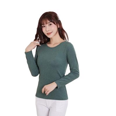 China High Quality Anti-pilling Womens Knit Jumper Round Neck Long Sleeve Bottoming Shirt for sale