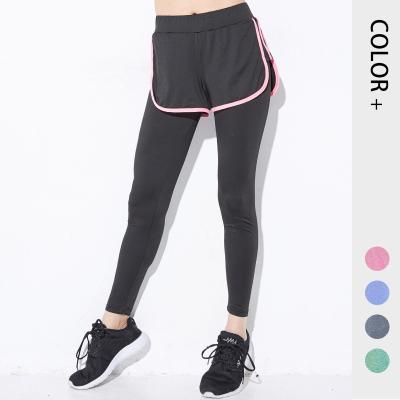 China New Product Breathable Polyester Yoga Pants Colorful High Elasticity Waist Slimming Belly Hip Shaper Yoga Pants Gaiters for sale