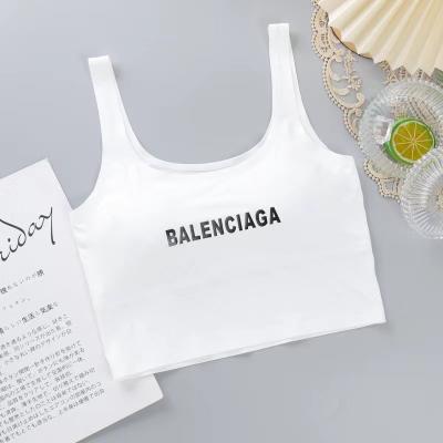 China QUICK DRY ladies ice crop tops silk fabric comfortable black padded women tube top camisole soft bralette top for sale