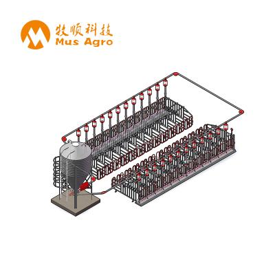 China Farms Pig Farm Equipment Automatic Feeding System Pig Feeding Line for sale