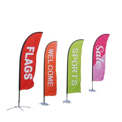 China Other Activities Hot Sale Advertising Banner Beach Flag Outdoor Teardrop Feather Flag for sale