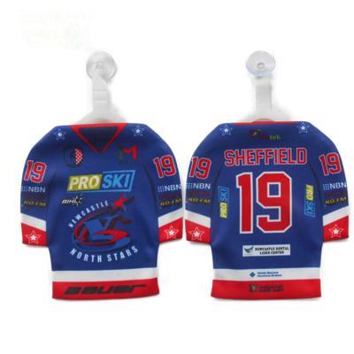 China Sets Fans Supplies Car Window Hanging Hockey Gift One Piece Mini Jersey for sale