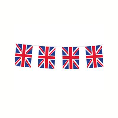 China Promotion And Advertising Decorative Polyester Fabric Printed String United Kingdom Union Jack Bunting Flag for sale