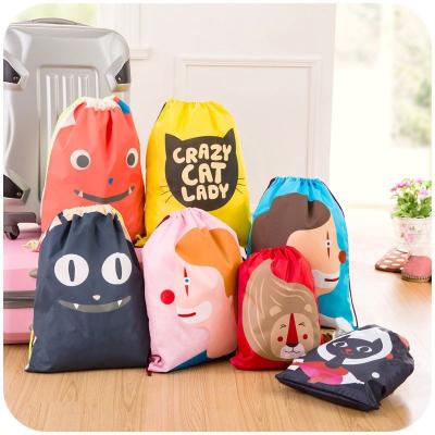 China Polyester Reusable Durable Small Drawstring Foldable Factory Audit Bag for sale