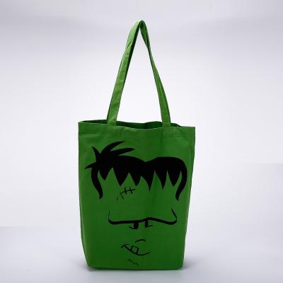 China Halloween Day Promotion Cheap Fashion Wholesale Cotton Canvas Handbags for sale