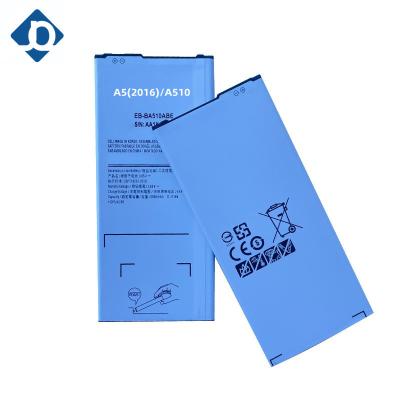 China Mobile Phone Factory Supply Smart Phone Battery For Samsung A5 2016 Replace Battery For Samsung A5 2016 A510 for sale