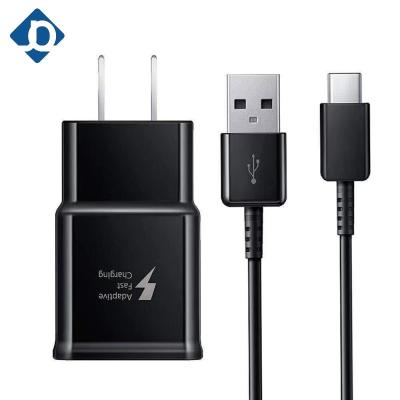 China Hot Selling Original Mobile Phone Fast Charger 3.0 Quick Charger For Samsung S10 S9 S8 S6 S7 USB Adapter With C Cable for sale