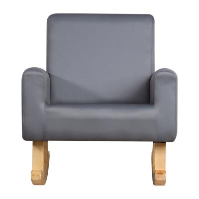 China 2021 Contemporary Faux Leather Living Room Children Kids PVC Rocker Sling Chair for sale