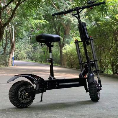 China Customsized 5600w E Scooter Electric Double Motor Mobility Scooter And 60v32ah Battery 85km/h Double 11inch Scooter Electrico With Seat for sale