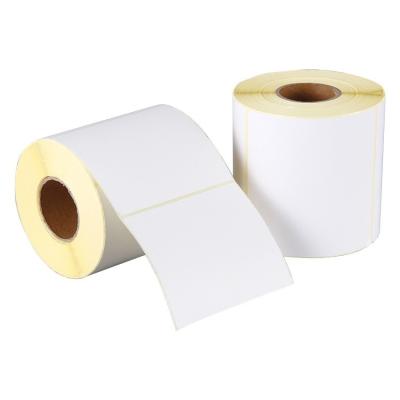 China Three blank thermal label paper waterproof proofing with blue background and yellow background custom sticker for sale