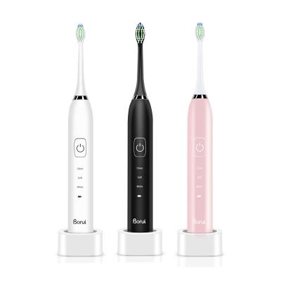 China Shinerosy Sync Electric Toothbrush Small Battery Powered Smart Sonic Vibration Soft Adult Stiffens IPX7 Automatic Waterproof OEM SR-OTBA73 for sale