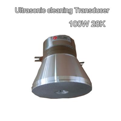 China transductor piezoeléctrico del transductor de la limpieza ultrasónica de la vibración de 28khz 100w en venta