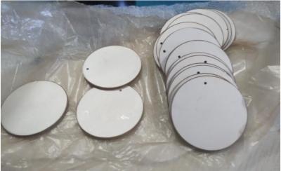 Cina Forme rotonda 43 x 2mm del disco ceramico piezo-elettrico di alta efficienza con il materiale di P8 P4 in vendita