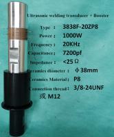 China Piezoelectric Ceramic 1000w 20khz Ultrasonic Transducer for sale