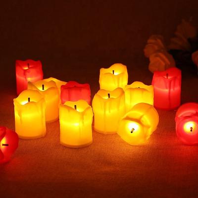 China Wedding Hot Selling Amazon Neon-Glo Lantern Christmas Birthday Party Gift Flickering Candles Light Flameless LED Candle Pillar Candle for sale