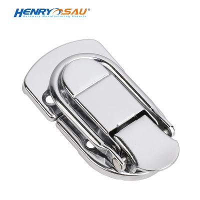 China Customized Mechanical Iron Safe Toggle Tool Suitcase Lock Suction Latch Rotary Lock For Boxes Music Box Lock Aluminum Material for sale