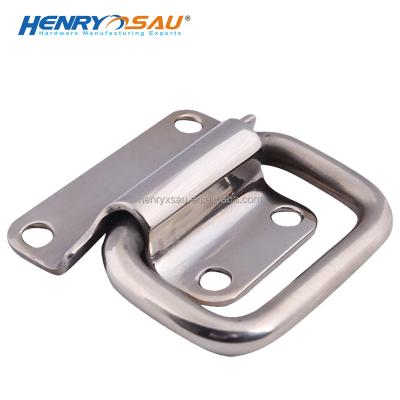 China EN71 Compact Stainless Steel Unsprung Carry Handle For Folding Exterior Handle Carry Box Mount Revolving Handle for sale