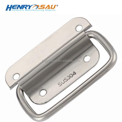 China Durable EN71 Stainless Steel Folding Handle Frame Durable EN71 Stainless Steel Case Carrying Hidden Handle Concealed Handle for sale