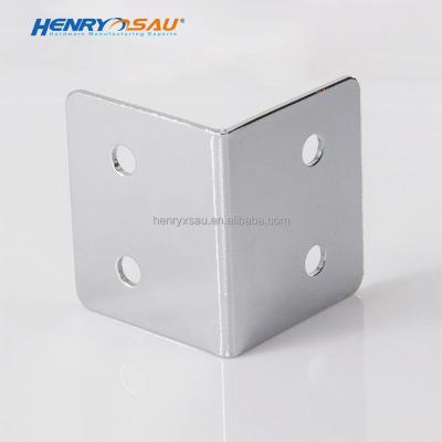 China Hot Selling Decorative Metal Theft Case Theft Case Hardware Corner Guard Steel Protector 90 Degree Right Angle Corner Brackets for sale