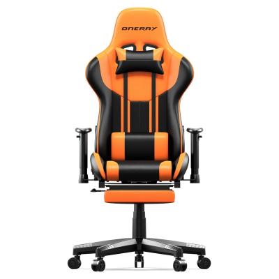 China (Size) ONERAY Adjustable ROHS/REACH Certificated PU+PVC Cover Wholesaler Manufacturing Leather Gaming Chair for sale