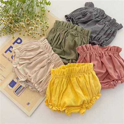 China Breathable Cotton Baby Pants Big Sandy Pumpkin PP Pants Multicolor Toddler Girl Shorts Soft Shorts for sale