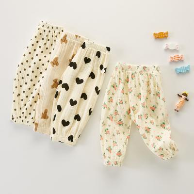 China Breathable Korean Version Baby Mosquito Repellent Pants New Spring Summer Style Spring Baby Girl Big PP Soft Pants for sale