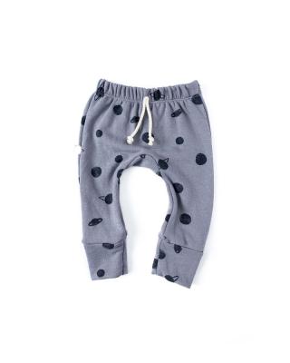 China Breathable Unisex Spring Autumn Baby Pants Cartoon Print Cotton Kids Newborn Pants Boys Girls Trousers for sale