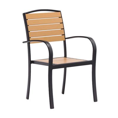 China Durable Cheap garden chairs outdoor modern aluminum stacking chair for sale