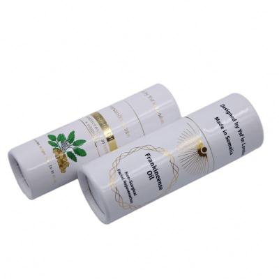 China Recycled Materials Custom Printed Empty Tea Paper Cardboard Tubes Round Cardboard Box Tea Paper Packaging Can for sale