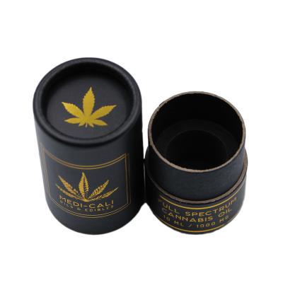 China Eco Friendly Custom Biodegradable Kraft Cylinder Perfume Oil Tube Packaging Biodegradable Round Paper Boxes for sale