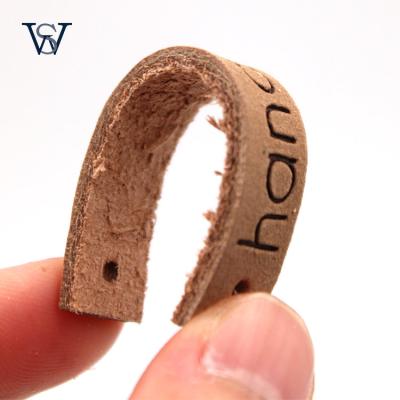 China Durable Custom Leather PU Patch Label Tags For Clothing for sale