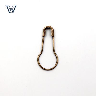 China Gourd Shaped Bronze Calabash Safety Pin Bulb Tag Safety Pin 102210 for sale