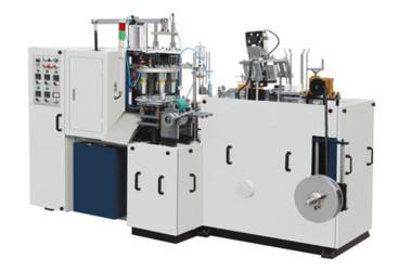 China Ultrasonic Automatic Forming Machine , Double Sided PE Coated Paper Cup Making Machine for sale